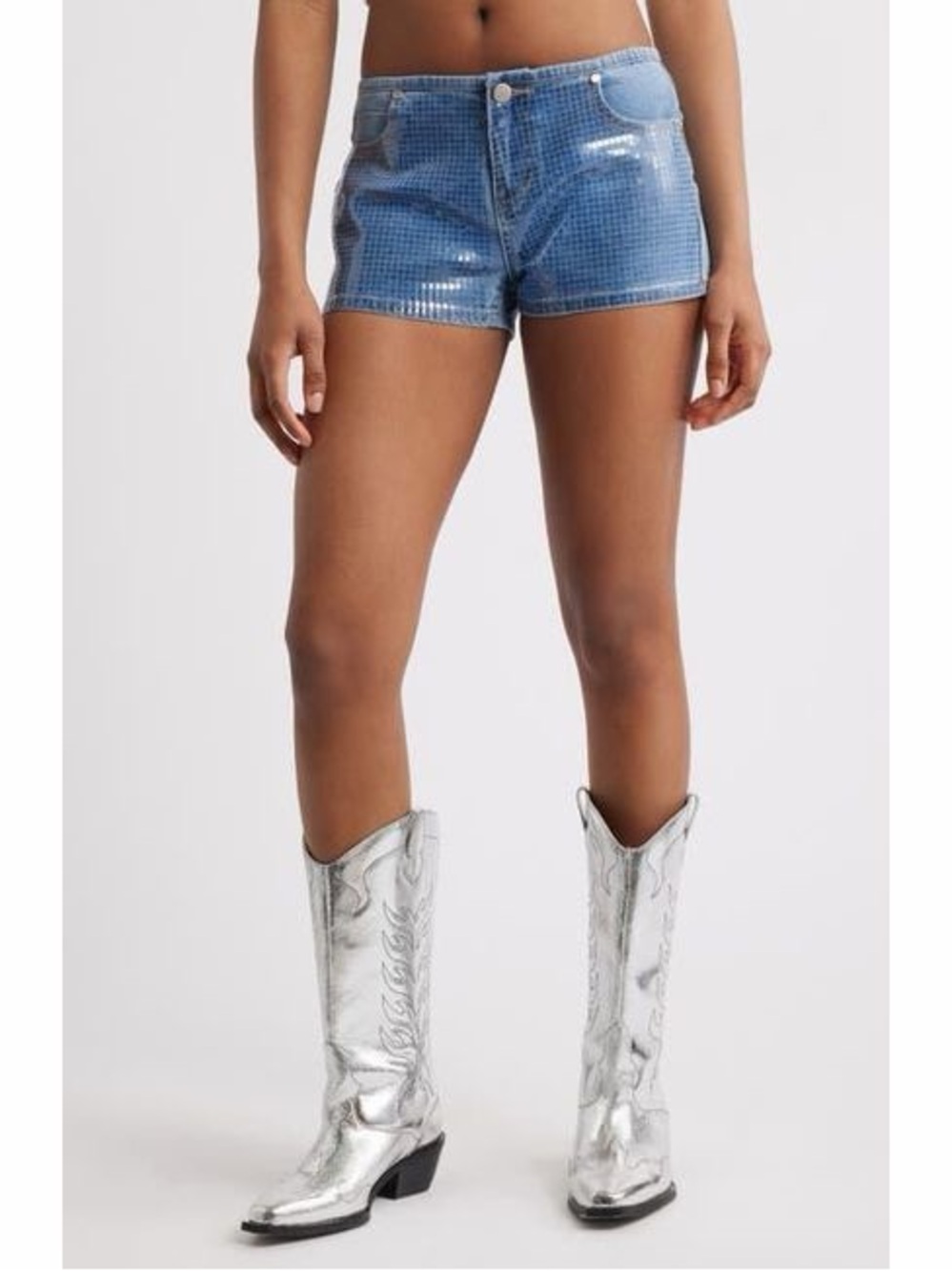 TCL Medium Wash Blue Denim Shorts with Tag